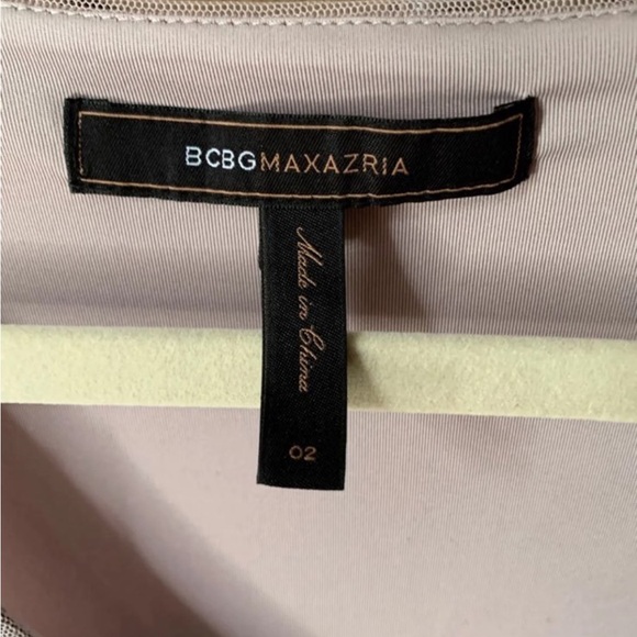 BCBG MaxAzria Black & Mauve Sleeveless Layered Tulle Mini Dress - Picture 5 of 5